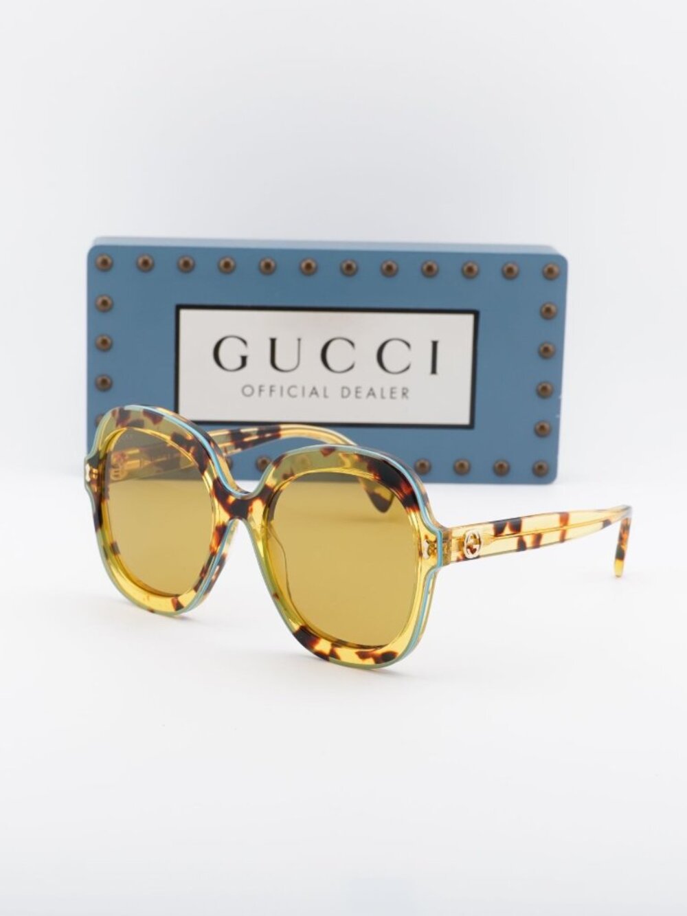 Gucci GG1240S 003 Round Sunglasses - Havana / Brown